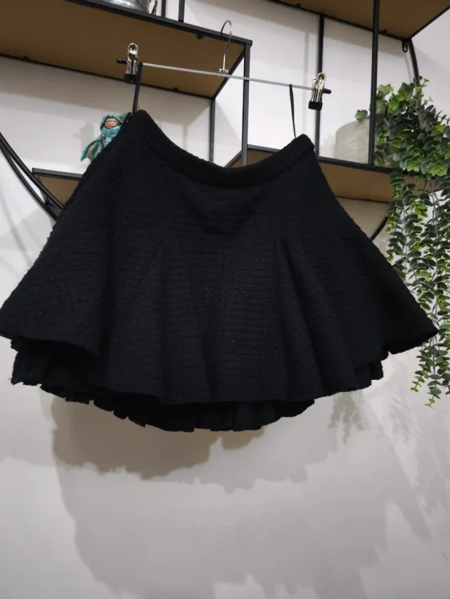 Falda Lolita Steampunk Negra Talla S