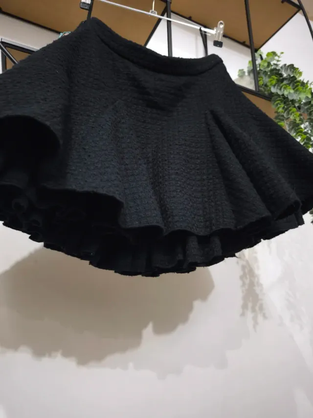 Falda Lolita Steampunk Negra Talla S