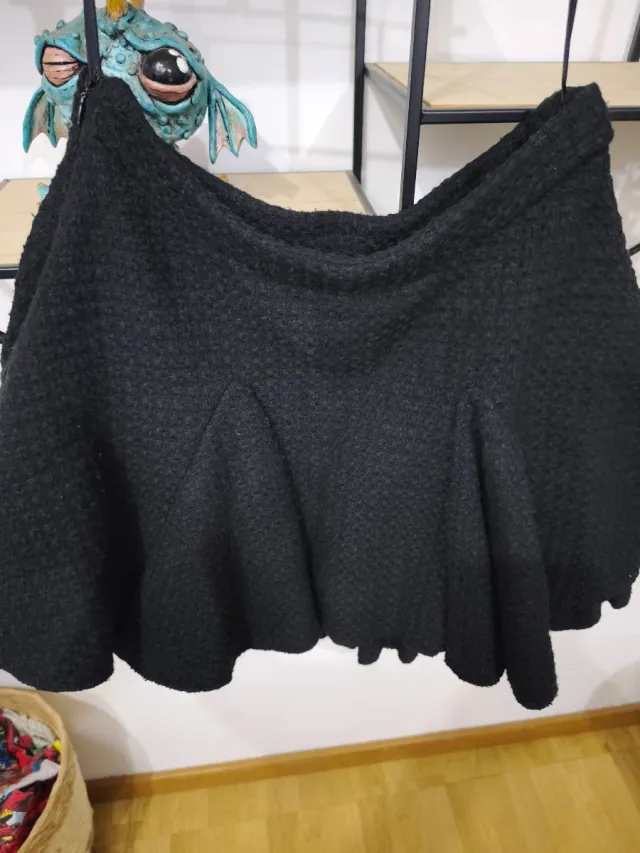 Falda Lolita Steampunk Negra Talla S