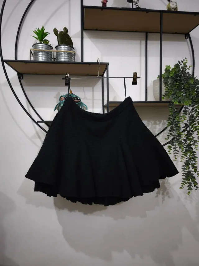 Falda Lolita Steampunk Negra Talla S