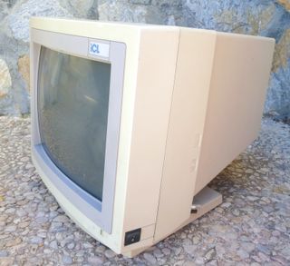 Monitor CRT VGA ICL CDU14B. MS-DOS / Intel 486...