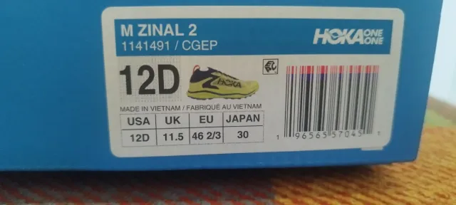 Zapatillas Hoka M Zinal 2 Talla 46 2/3