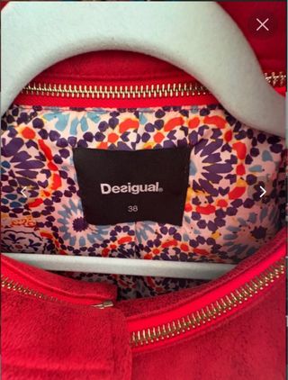 Cazadora Desigual Roja Talla M
