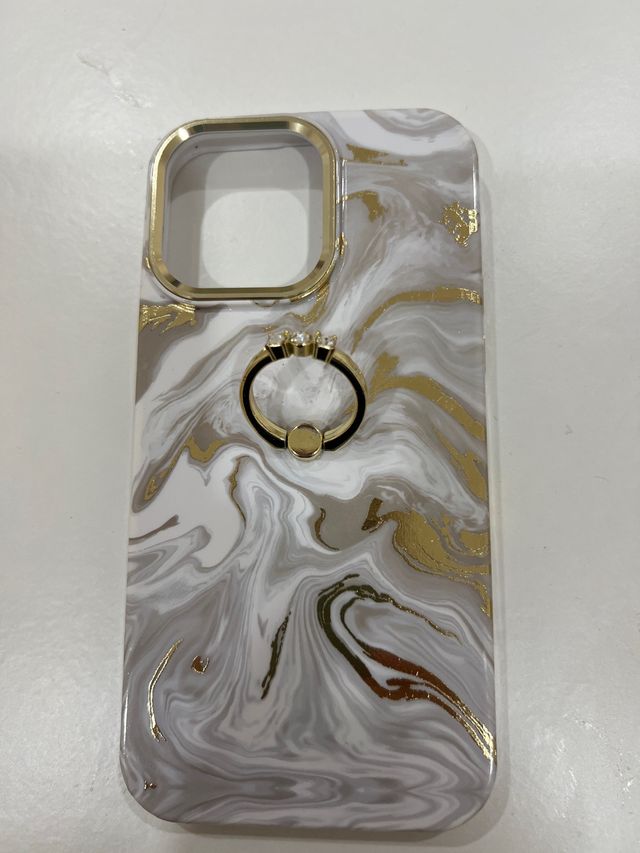 Funda iPhone 14 Pro Max Mármol Dorado