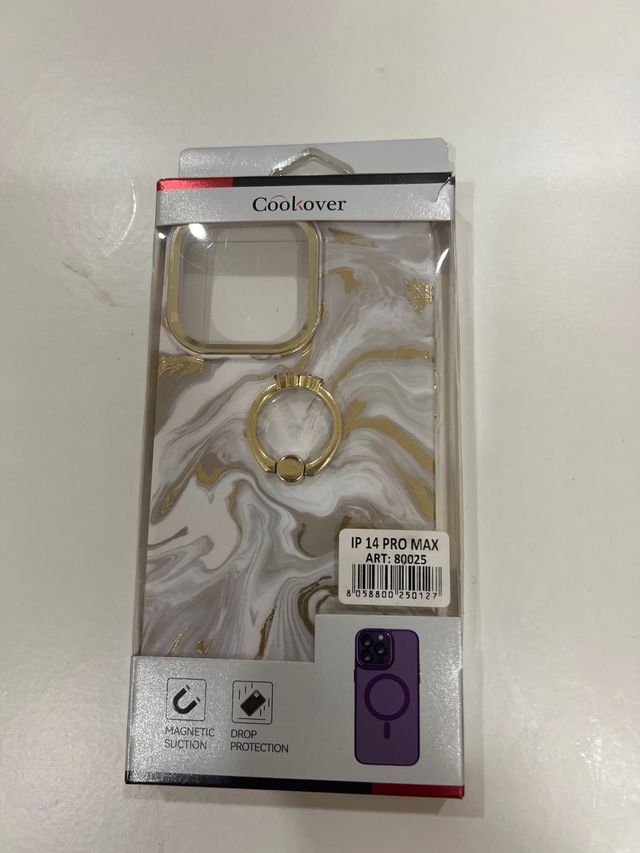 Funda iPhone 14 Pro Max Mármol Dorado