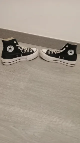 Botines Converse Negro/Blanco