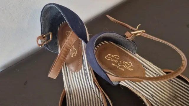 Alpargatas Tom Tailor Azul y Marrón