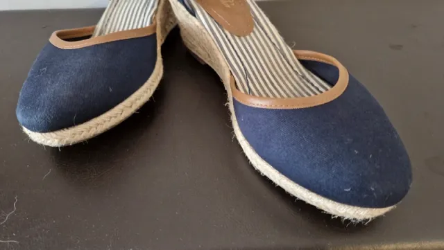 Alpargatas Tom Tailor Azul y Marrón