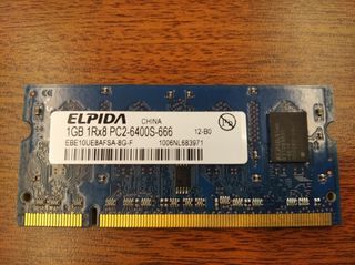 Memoria RAM Elpida 1GB DDR2 para  Portátil PC2-640