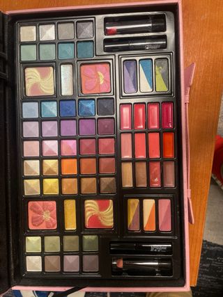 Maletín cosmética piel rosa