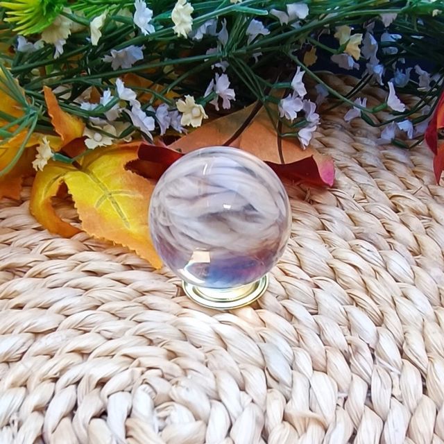 ESFERA BOLA CRISTAL CUARZO ASIÁTICO TRANSPARENTE