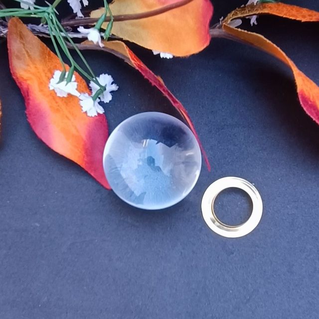 ESFERA BOLA CRISTAL CUARZO ASIÁTICO TRANSPARENTE