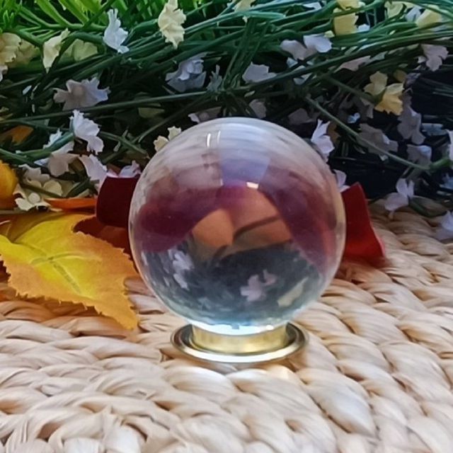 ESFERA BOLA CRISTAL CUARZO ASIÁTICO TRANSPARENTE
