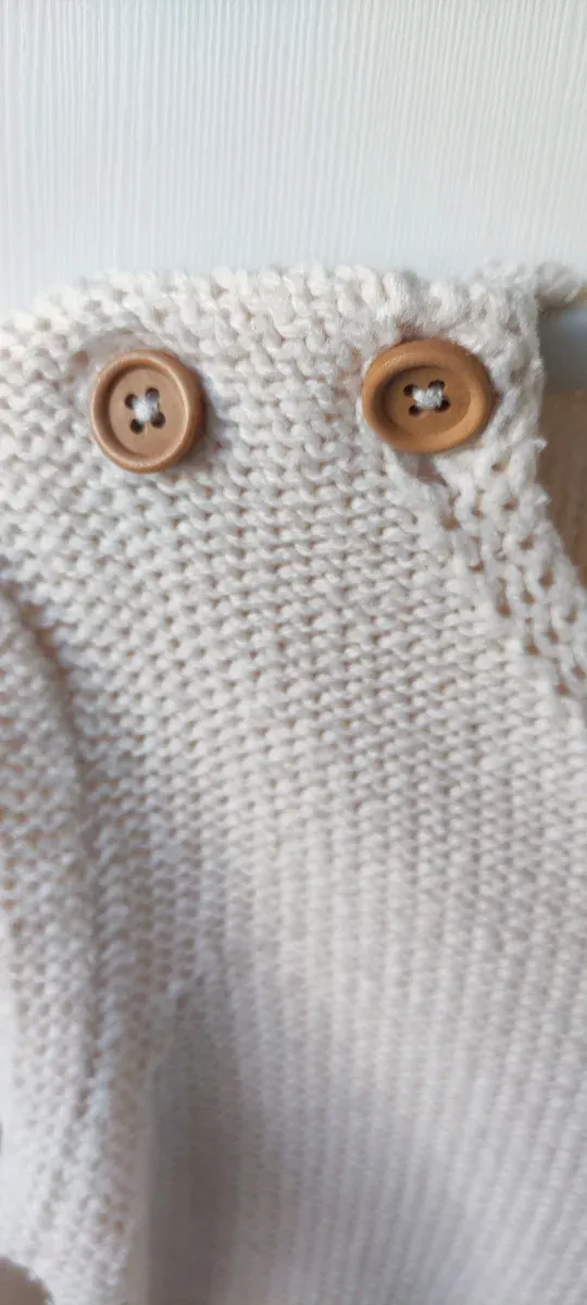 Jersey niña 6-7 años color crema