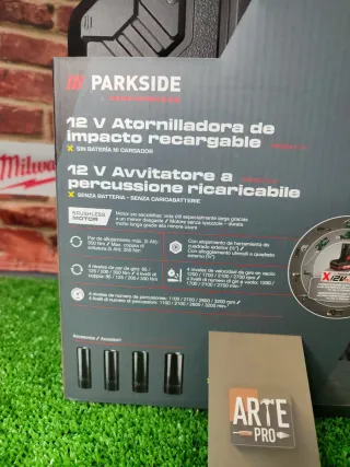Atornillador de impacto Parkside Brushless 20V