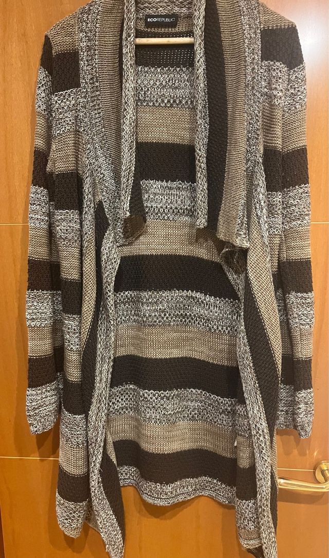 Cardigan ECO REPUBLIC Talla M Marrón