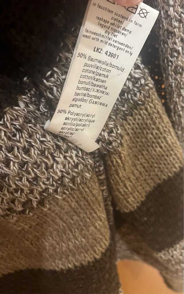 Cardigan ECO REPUBLIC Talla M Marrón