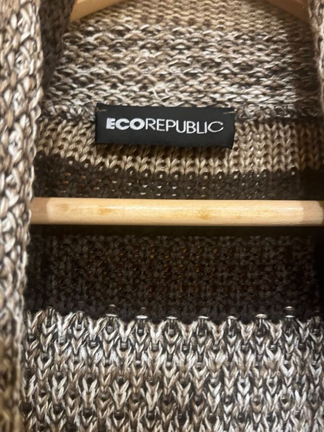 Cardigan ECO REPUBLIC Talla M Marrón