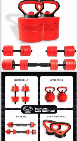 Set di manubri regolabili in ferro pesante