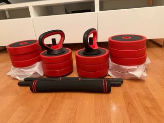 Set di manubri regolabili in ferro pesante