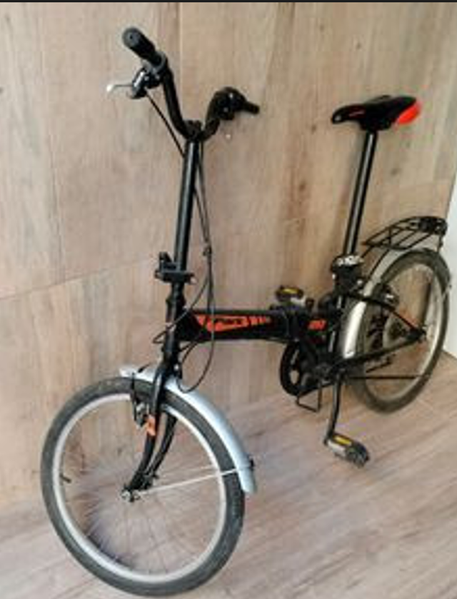 Bicicleta Plegable Negra