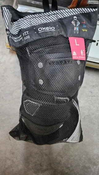 Protecciones Oxelo Talla L Patinaje/Bici