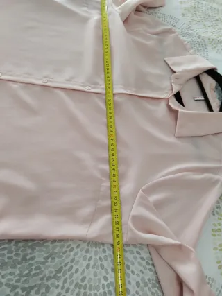 Camisa rosa de manga larga