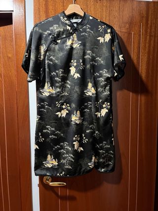 Vestido japonés Zara estampado