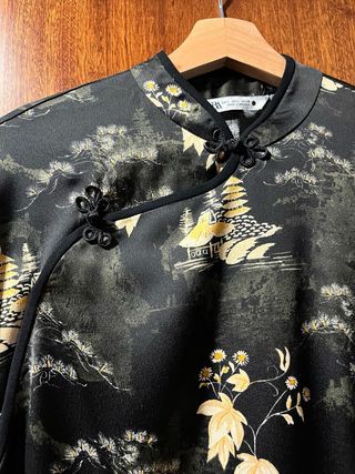 Vestido japonés Zara estampado