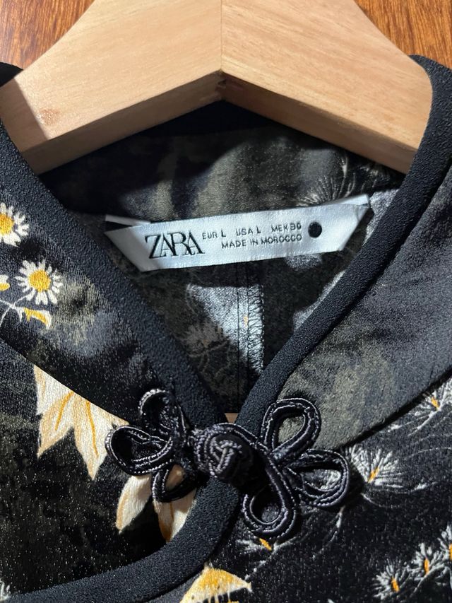 Vestido japonés Zara estampado