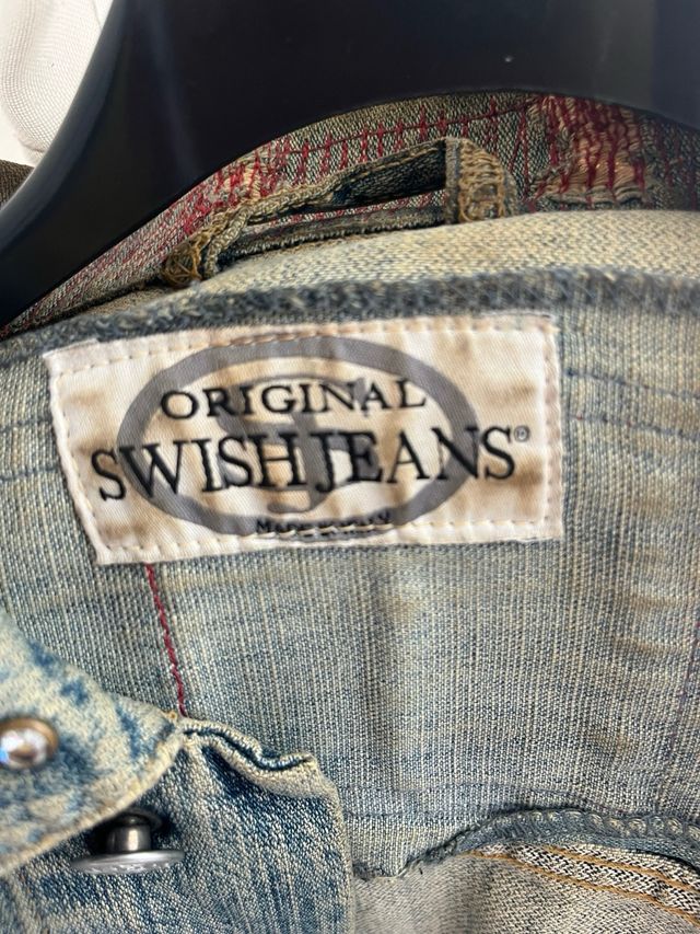 Giubbotto in denim SWISH JEANS usurato