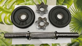 Mancuerna Cromada para discos de 30mm