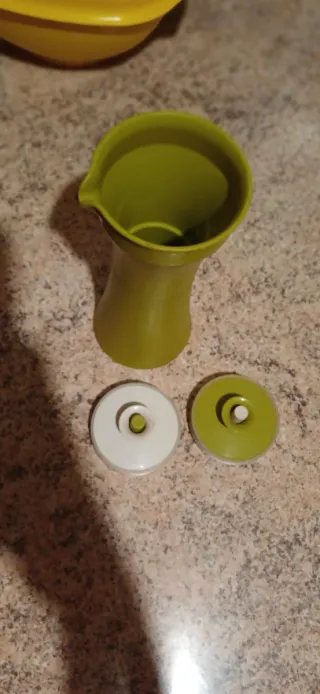 Contenitore olio/aceto Tupperware verde