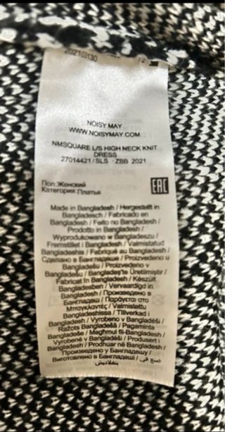 Abito Noisy May fantasia tartan