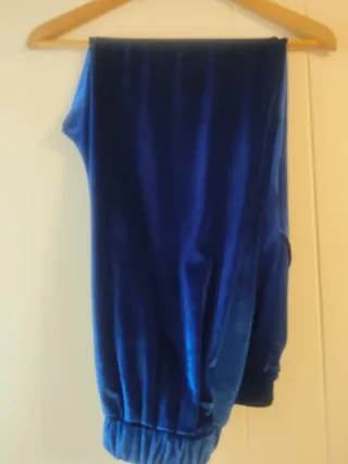 Pantalón de terciopelo azul