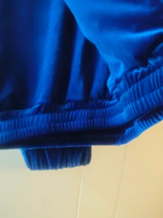 Pantalón de terciopelo azul
