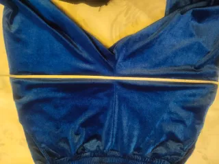 Pantalón de terciopelo azul