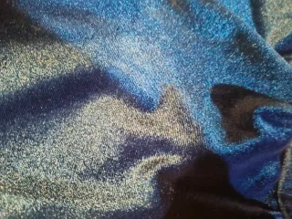 Pantalón de terciopelo azul