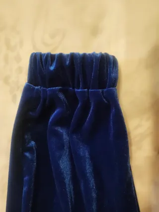 Pantalón de terciopelo azul