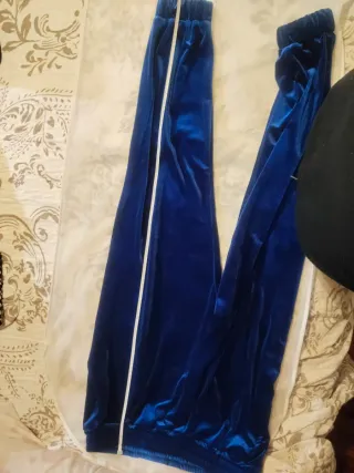 Pantalón de terciopelo azul