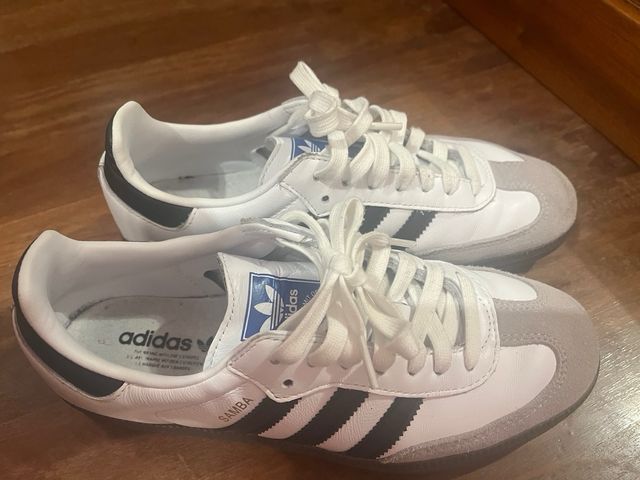 Adidas Samba Gris y Blanco