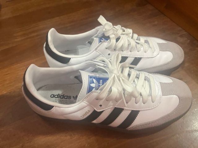 Adidas Samba Gris y Blanco