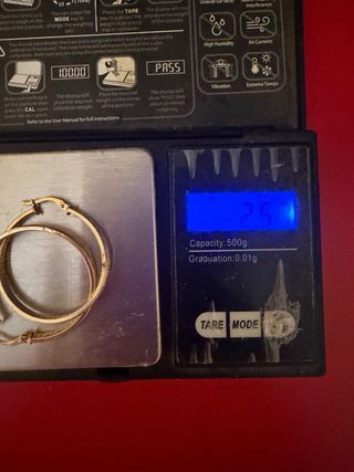 Pendientes Aro Oro 18k Modelo Versace