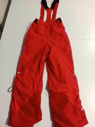 Pantalón infantil de esquí rojo