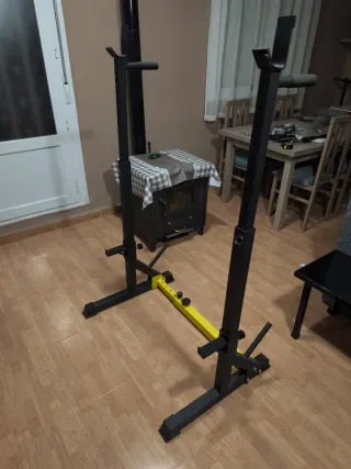 Rack sentadillas y press banca