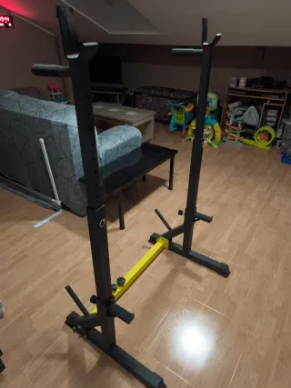 Rack sentadillas y press banca