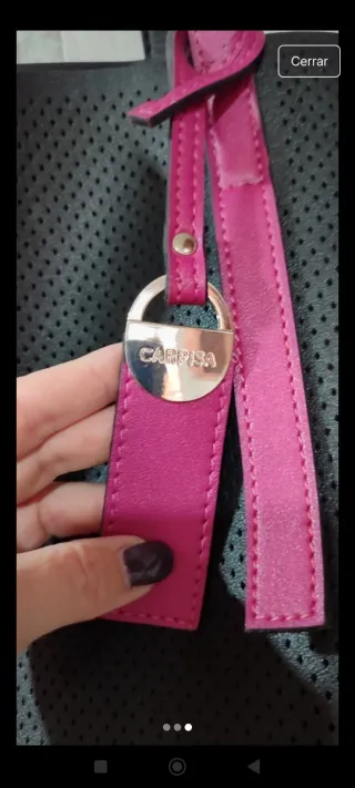 Bolso toteNegro y Rosa