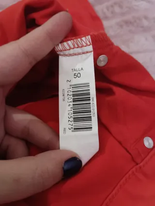 Pantalones naranjas/rojos