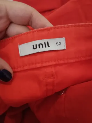 Pantalones naranjas/rojos