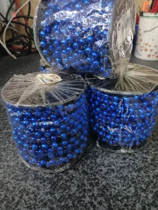 4x Fili di Perle Albero Natale 10 Metri